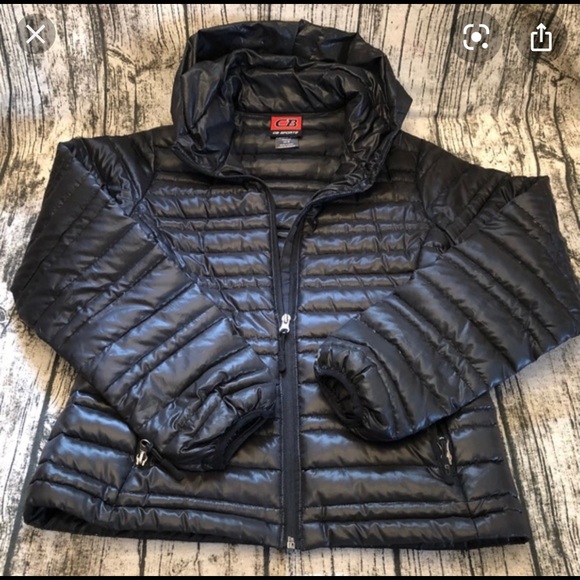 CB sports hooded down jacket - Picture 1 of 6
